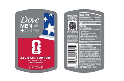 Label (Dove Men + Care Fifa All Star Comfort Antiperspirant Stick   Artwork)